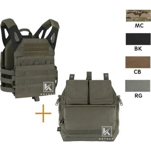 KRYDEX Tactical JPC2.0 Vest + Pack Zip-on Panel Backpack Set Airsoft Combat Quick Release Assaulter Gear Body Armor Carrier Bag
