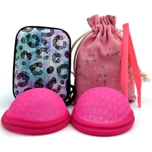 Menstrual Disc with Flat-fit Design Extra-Thin Sterilizing Reusable Silicone Menstrual cup Tampon Or Pads Alternative Dropship