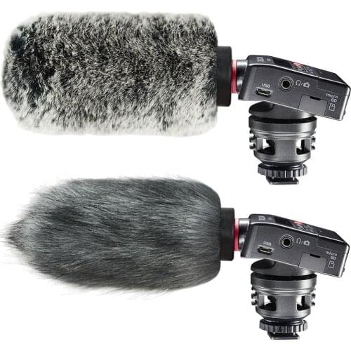 Microphone Furry Rigid Windscreen Muff Mic Wind Cover Fur Filter Outdoor Microphone Windscreen for Tascam DR-10SG