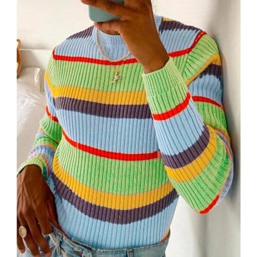 2020 Christmas Green Striped Mens Sweaters Colorful Design Party Prom Style Men Clothing Casual Slim Fit Thick Knitted Pullover