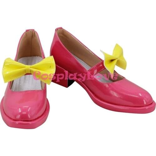 CosplayLove Pripara Manaka Laala Red Cosplay Shoes Long Boots Custom Made For Halloween Christmas