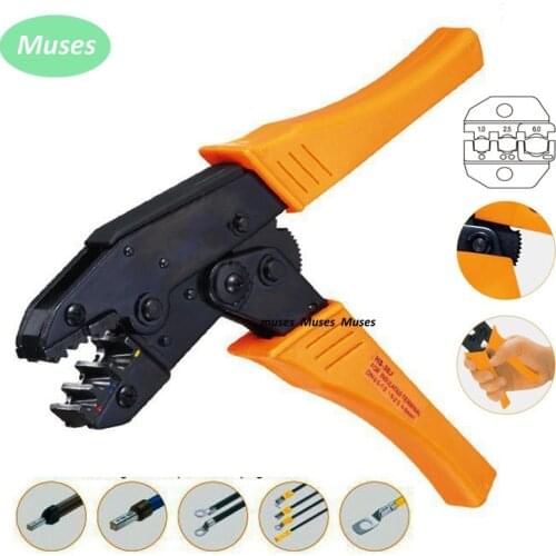 HS-30J Crimping Tools For 22-10 AWG , 0.5-6.0mm2 of Insulated Terminals & Connectors