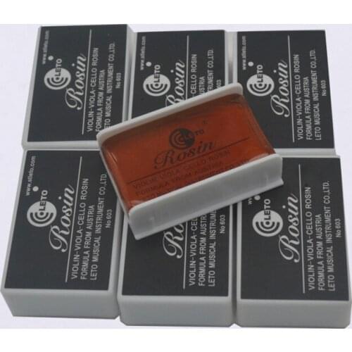 Wholesale 5Pcs/ Lot LETO Mini Bow Rosin Violin Bow Rosin 603 High Quantity Violin Viola Cello Bowed String Violin Accessories