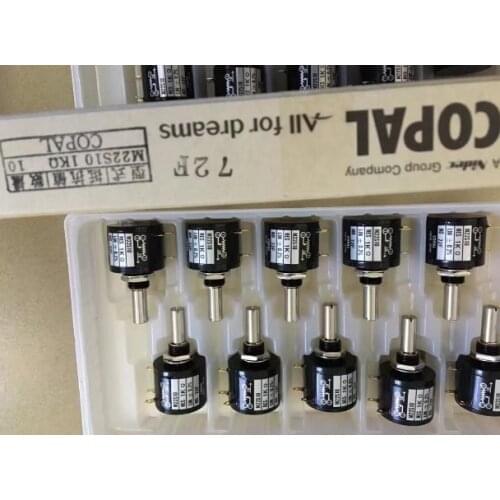 Original COPAL M2210 M22S10 1K RES 5% LIN .25% 10 turns Multi-turn potentiometer switch