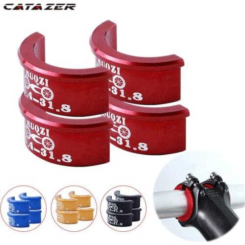 Bicycle Handlebar convert 25.4 to 31.8 MM Aluminium Alloy Conversion Change Handlebar Diameter For Fixed Gear Road Mountain Bike