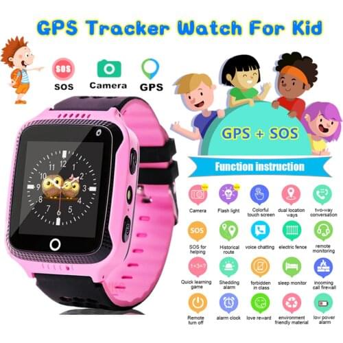 Q528 Kids Smart Watch GPS With Camera Flashlight Baby Watch SOS Call Location Device Tracker Children Safe SmartWatch boy girls
