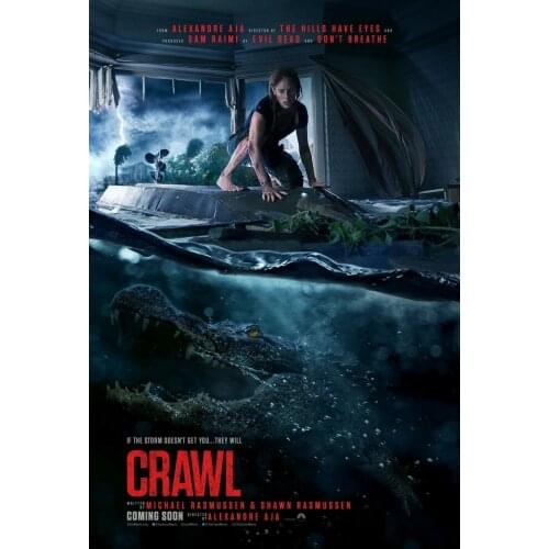 CRAWL HORROR Movie Art Film Print Silk Poster Home Wall Decor 24x36inch