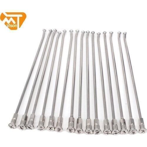 Motorcycle Stainless Steel 19" Rear Wheel Spokes Nipples For KAWASAKI KX125 1999-2005 KX250 1999-2007 KX250F 2004-2014