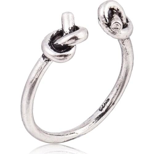 Special Designed Double Knots Vintage Open Adjustable Rings For Women