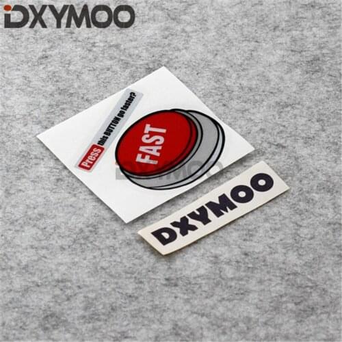 Car Styling and Decals Funny Fast Speed Press This Buttom Vehicle Tail Oil Tank Stickers