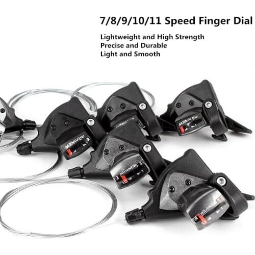 Finger Lever Transmission MTB 24/27 Speed Shift Finger Dial Front Rear 7/8/9/10/11 Speed with Shift Line Bicycle Accessories
