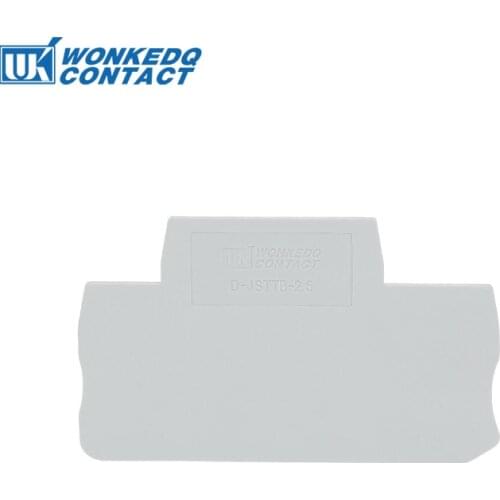 10Pcs D-STTB2.5 End Cover For STTB2.5 ST Double 2 Level Connector Din Rail Terminal Block Accessories D-STTB 2.5 Barrier Plate