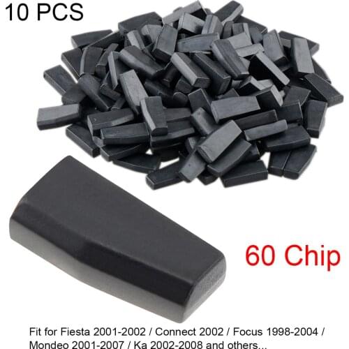 10pcs Blank 4D60 ID60 Carbon Chip Car Key Transponder Chip for Fiesta 2001-2002 Connect 2002 Focus 1998-2004 Mondeo 2001-2007