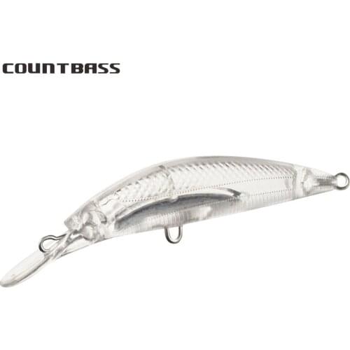 10pcs Countbass Blank Hard Lure 70mm, Minnow, Unpainted Fishing Bait, Wobblers, Free shipping