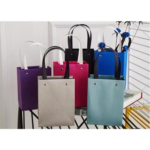 100PCS/LOT High Grade Luxury Gift Bag Elegent Paper Bag 2018 New Style Best Gift For Wedding & Party Portable Packaging