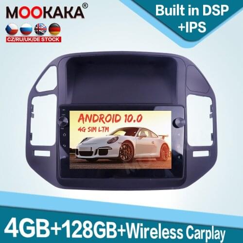 128GB Carplay Android 10 Car Multimedia Player for Mitsubishi Pajero V73 V68 2008- 2011 Auto Radio GPS Navigation Audio Stereo