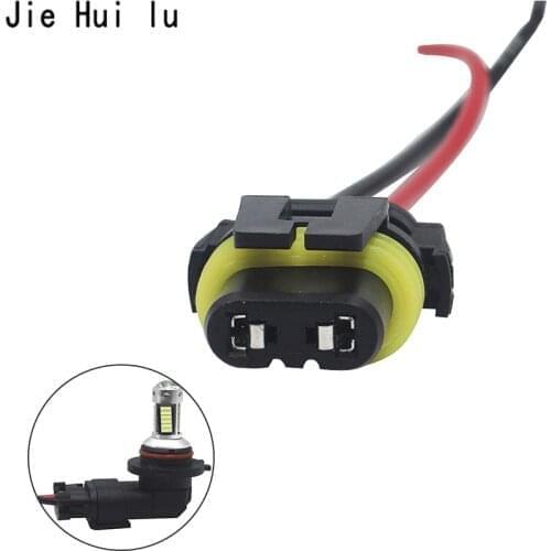 2019 2x HB3 9006 HB4 Bulb Socket Female Adapter Connector for Headlight Fog Lamp Automotive Wire Adapter Socket Lamp Connector