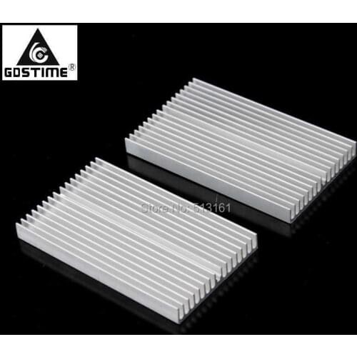30PCS Gdstime 100mm 100x60x10mm Extruded Aluminum Heatsink LED IC Chip VGA Memory