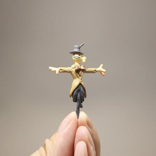 36PCS 5CM Miniature small Scarecrow plastic scene ornament micro landscape accessories doll model DIY decoration