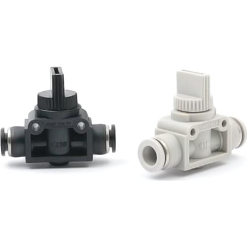 5pcs Pneumatic Airflow Regulator 6mm 8mm 10mm OD Hose Pipe Tube Push Into Connect T-joint 2-Way Flow Limiting Air Speed Control