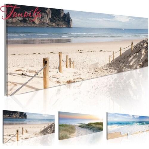 TOUOILP 3d diy Beach full square&round Beach seascape 5d diamond painting cross stitch diamond embroidery mosaic needlework