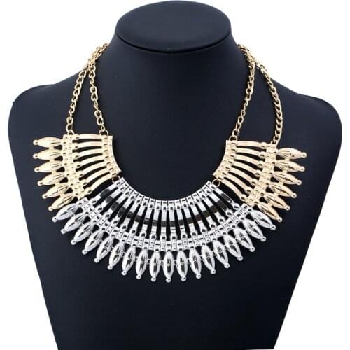 LZHLQ Bohemian Necklace For Women Boho Jewelry Metal Necklace