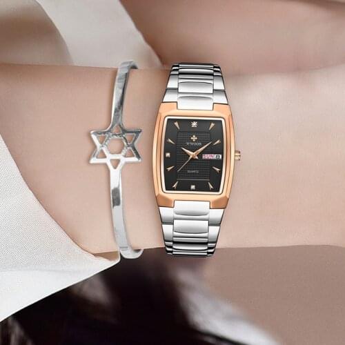 WWOOR 2021 New Fashion Women Watch Simple Casual Dress Ladies Quartz Wristwatch Business Waterproof Date Clock Relogio Feminino