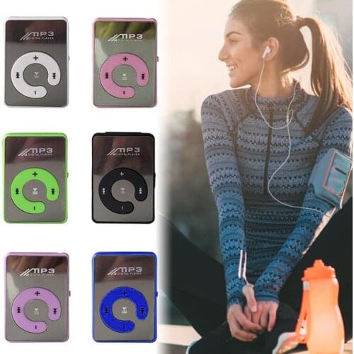 Digital 6 Colors Clamps MP3 Player Mini MP3 Player Supporting 8GB TF Card With USB Cable And Earphone Clip On
