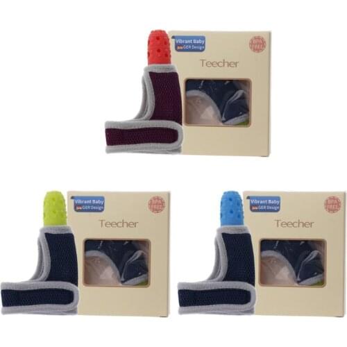 Baby Child Finger Guard Stop Thumb Sucking Wrist Band Baby Nursing Mittens Teether Pacifier Newborn Dental Care