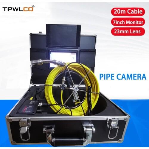 120 Degree 23MM Endoscope Camera Pipe Inspection 20/30/40/50M Cable HD720P DVR 8GB Card Sewer Drain Industrial Camera