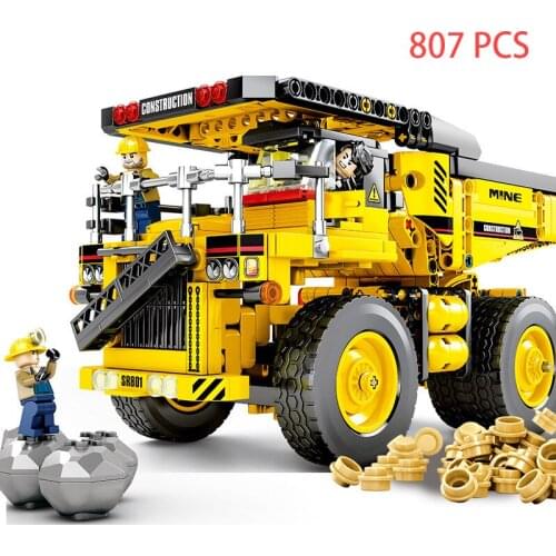 Truck Engineering Vehicle Loader Kit Model Building Blocks Bricks Educational Toys For Children Kids Gift
