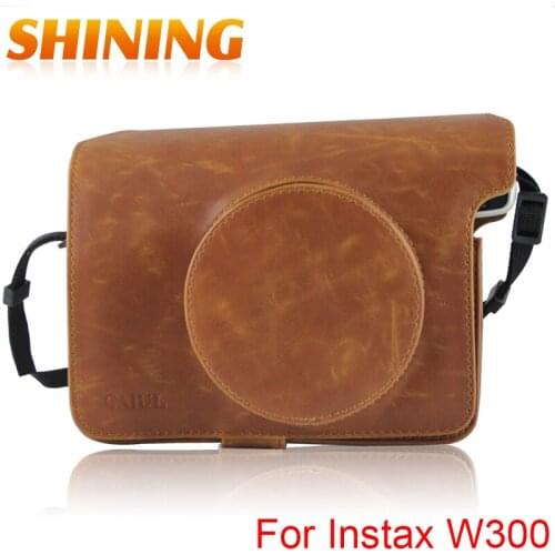 PU Leather Shockproof Photography Photo Camera Bag Protector Shell Case Pouch Sheath For Fuji Fujifilm Polaroid Instax W300