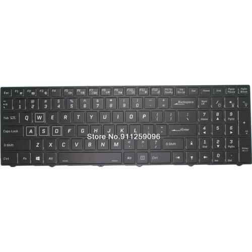 Laptop Keyboard For Origin PC EVO16-S English US With Backlit Black Frame New