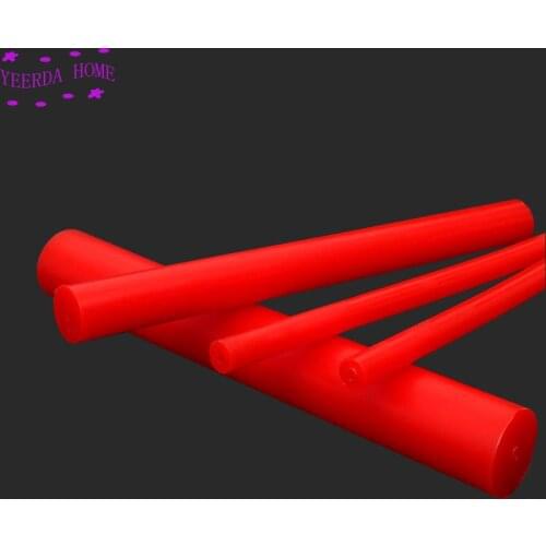 Red polyurethane hollow rod Construction Machinery PU plastic bar Force Glue Sticks PU Rods Self-defense Stick
