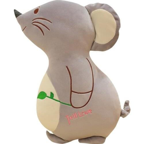 Cute soft fat mouse doll doll doll leaves couple plush toy large pillow birthday gift mouse velvet toy soft pillow
