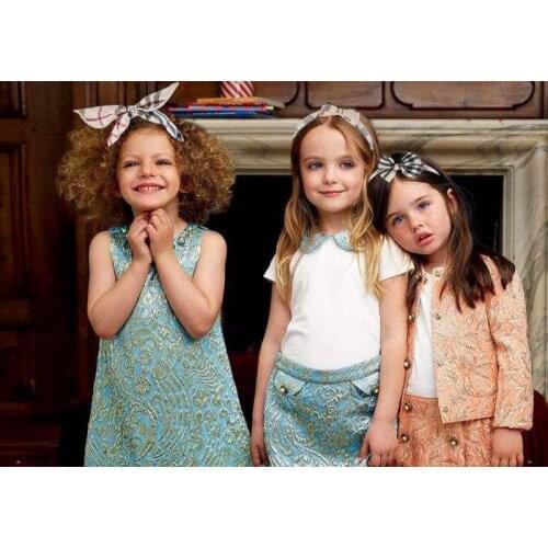 100PCS Lovely Lattice Big Bowknot Kids Hair Hoop Baby Hairbands Princess Headwear Children Headbands