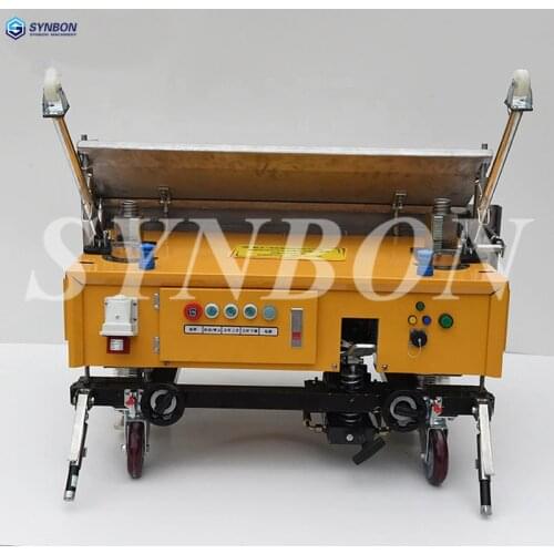 SYNBON New SYW-7 wall cement plaster machinery Automatic Wall Plaster Cement Mortar Rendering Machine