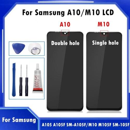 For Samsung Galaxy A10 A105/DS A105F A105FD A105 Touch Screen Digitizer LCD Display AssemblyVFor Samsung M10 M105F SM-M105F A10S