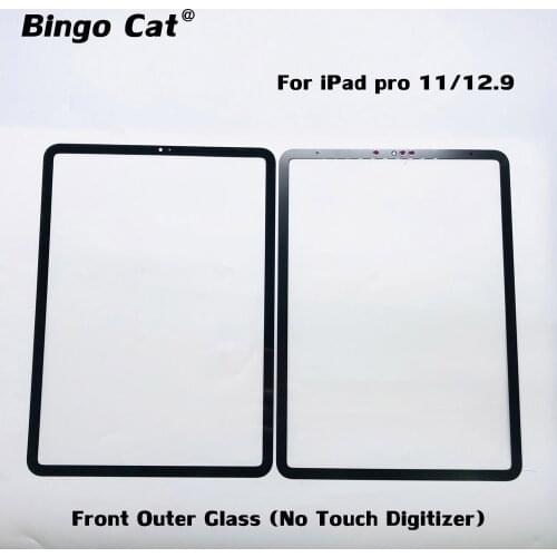 Front Outer Glass (No Touch Digitizer) LCD Screen Panel For Apple iPad Pro 11(2018) A1980 A1934 A2013 9.7 10.5 12.9 Replacement