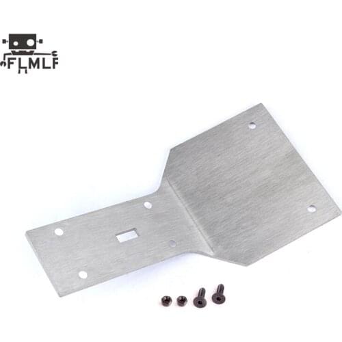 4MM Stainless Steel Big Chassis Elevation Angle Front Reinforced Plate Fit 1/5 HPI ROFUN BAHA ROVAN KM BAJA 5B 5T 5SC Toys Parts