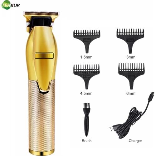 Professional Hair Trimmers T Blade Hair Clippers Barber Rechargeable Beard Shaver for Men Cordless Hair Cutting Haircut Machines