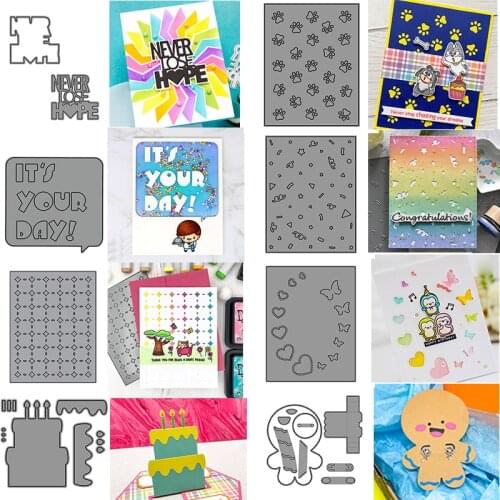 Gingerbread Cake Butterflies with Love Pawsome Plates Never Lose Hope Cutting Dies for DIY Scrapbooking Crafts Cards 2021 New