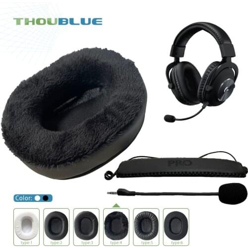 THOUBLUE Replacement Ear Pad For Logitech G Pro X Earphone Memory Foam Cover Earpads Headphone