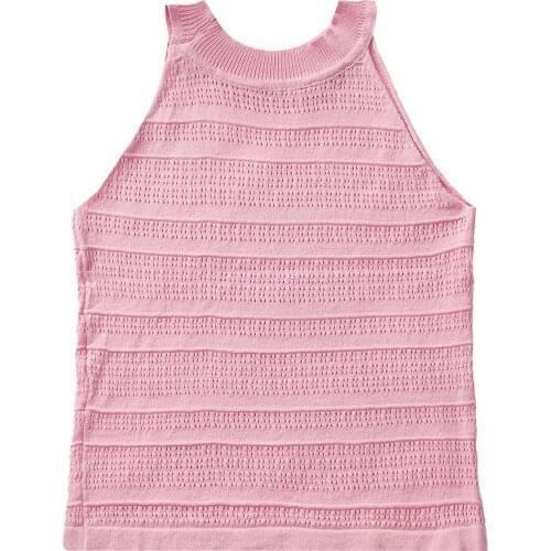 Baby Kids Girls Knitted Vests Summer Cotton Sleeveless T-shirts Children Casual Tops Loose Suspender Vests Fashion Tank Tops