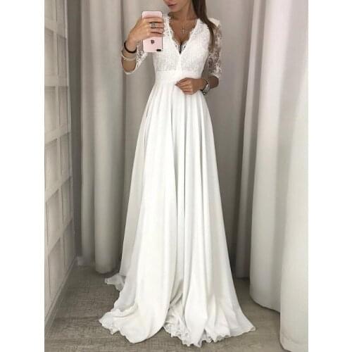 Sexy Deep V Neck Lace Womens Long Dress Lantern Long Sleeve Transparent Female Party Dresses New Autumn Ladies Vestidos