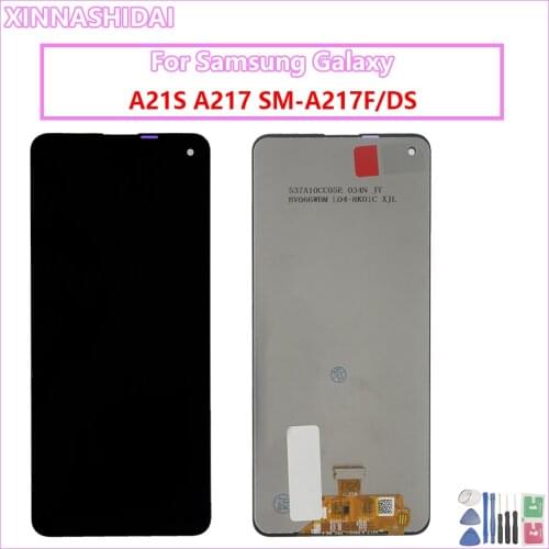 6.5" lcd for samsung galaxy a21s a217 lcd with touch panel lcd screen digitizer for samsung a21s lcd SM-A217F/ds display