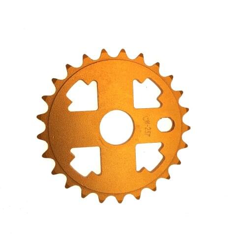 Gold 25T CNC chain ring for BMX aluminum alloy chainring for fixed gear bike 25T chain wheel