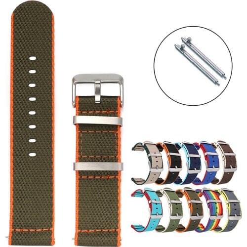 20mm watch strap Colored Nylon Strap 22mm watch strap Watch Accessories Quick release High quality canvas watchbands UTHAI Z57