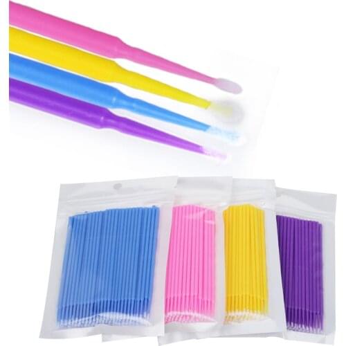 Eyelash Extension Accessories Cleaning Cotton Swab Lash Extensions For Professionals Cleaning Brush Set Cotton Swab Makeup Tools