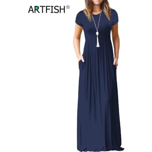Летние платья-халаты Artfish China At AliExpress